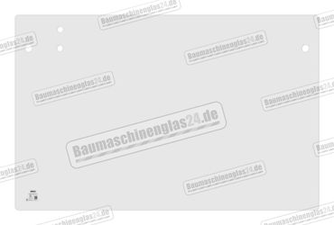 Kubota KX61-2 / KX61-2 APLHA / KX71-2 / KX71-2 ALPHA / KX91-2 / KX121-2 / KX161-2 MINI EXCAVATOR - Frontscheibe unten