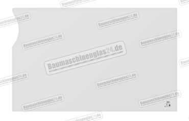 Jcb 8025ZTS/8030ZTS/8035ZTS MINI EXCAVATOR  - Frontscheibe unten