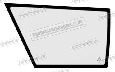 JCB 8014 TO 8040 MINI EXCAVATOR (BONDED CAB) bis Bj.05 - Scheibe rechts unten