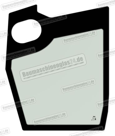 Terex TC14-2 / TC16-2 / TC19-2 / TC22-2 - Türscheibe unten links