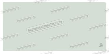 Yanmar VIO 30-6 / VIO 33-6 / VIO 35-6 / VIO 38-6 / VIO 45-6 / VIO 50-6 / VIO 55-6 / VIO 57-16  - Frontscheibe unten