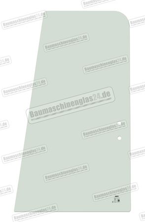 Case CX130 / 160 / 180 / 210 / 230 / 240 / 290 B EXCAVATOR  - Türscheibe - Oben - hinten schiebbar (D)