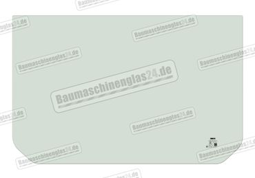 Caterpillar 308C CR bis 321C LCR - Frontscheibe unten (Wide Cab)