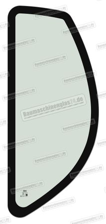 Doosan Daewoo DX 140W/210W/300/340/420/480/520 EXCAVATOR (2007-2013) - Seitenscheibe hinter Tür