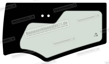 Hitachi ZAXIS ZX110 3/ZX120 3/ZX160 3/ZX210 3/ZX250 3/ZX280 3/ZX350 3 EXCAVATOR ZAXIS ZX170W 3/ZX190W 3  - Türscheibe unten
