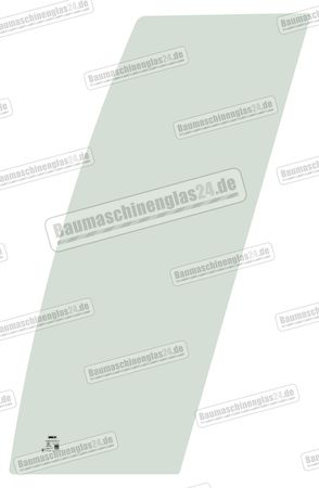 Hitachi ZAXIS ZX70LC-3 / ZX75US-3 / ZX80LC-3 / ZX85US-3 / ZX135US-3 / ZX225USR-3 EXCAVATOR - Türscheibe oben vorn fest