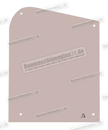 Hanomag 50 bis 70 E - Türscheibe rechts unten