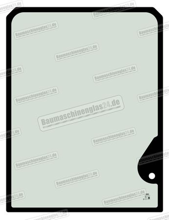Hitachi ZX85USBLC-3 MIDI EXCAVATOR - Frontscheibe oben