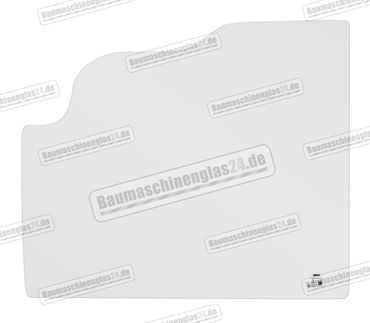 Jcb 8014 TO 8040 MINI EXCAVATOR (BONDED CAB) bis Bj.05 -  Türscheibe - Unten (Doppelausschnitt) (C)