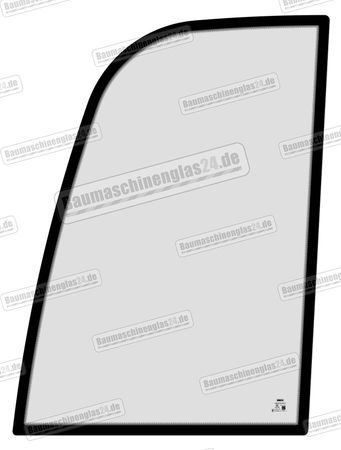 Jcb 8014 TO 8040 MINI EXCAVATOR (BONDED CAB) bis Bj.05 - Türscheibe oben