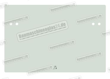 Komatsu PC12R-8 / PC15R-8 EXCAVATOR - Frontscheibe unten (C)