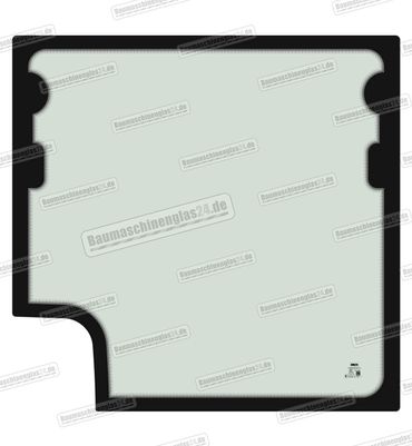 Volvo EC55C MINI EXCAVATOR - Frontscheibe oben ab ab Serie 124168