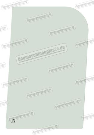 JCB 15C-1/16C-1/18Z-1/19C-1 (2017 ONWARDS) - Seitenscheibe rechts hinten fest