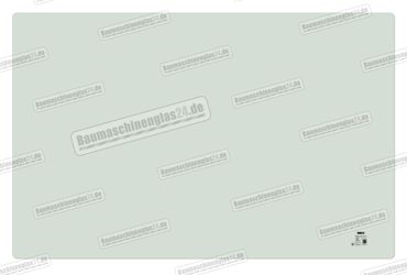 Volvo EC55C MINI EXCAVATOR - Frontscheibe unten (ESG)