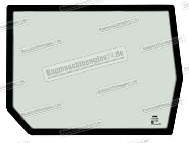 Yanmar B15/B15 3/B17/B17 2/B17 3/B18/B19/B22 2/B25V/B27 2/B30V/B37V/B37 2/B50V MINI EXCAVATOR - Türscheibe unten (D)