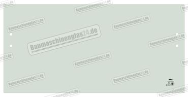 Yanmar B15/B15 3/B17/B17 2/B17 3/B18/B19/B22 2/B25V/B27 2/B30V/B37V/B37 2/B50V MINI EXCAVATOR - Frontscheibe - Unten (B)