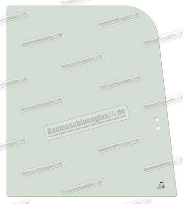 Hitachi ZX33U-5A / ZX38U-5A / ZX48U-5A / ZX55U-5A MINI EXCAVATOR - Schiebefenster rechts vorn