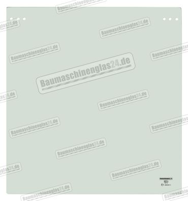 Yanmar VIO 70 "Round Cab" EXCAVATOR - Frontscheibe - Oben - Option (A)