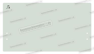 Yanmar VIO 10 bis 55 MINI EXCAVATOR - Frontscheibe - Unten (B)