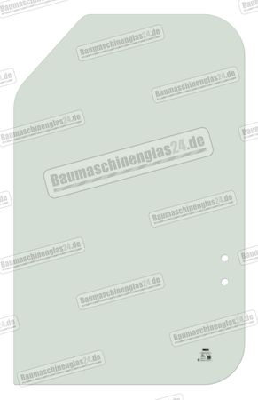 Volvo EC/EW 140/210/240/280 'B' EXCAVATOR - Türscheibe - Oben - Schiebbar (D)