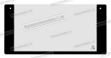 Volvo EC15 / EC20 / EC25 / EC30 MINI EXCAVATOR - Frontscheibe - Unten (B)