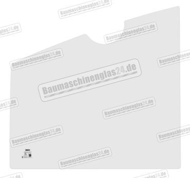Volvo ECR28/ECR38 EXCAVATOR - Türscheibe unten (C)