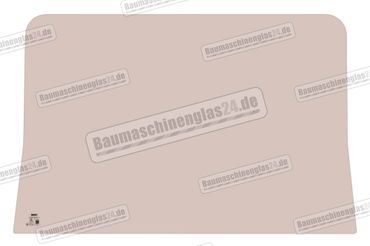 Takeuchi TB015 MINI EXCAVATOR - Frontscheibe unten
