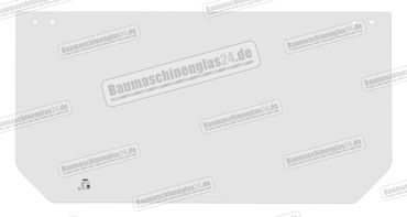 Takeuchi TB1140 / TB2150 / TB2160 S/N: 51400870 -> - Frontscheibe unten (B)