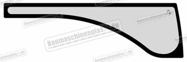 Neuson 2503 / 3003 / 3503 / 3703 ( 07/2001 bis 06/2008 ) - Seitenscheibe unten rechts