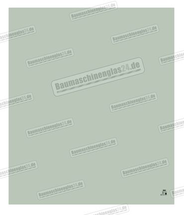 Liebherr LITRONIC EXCAVATOR - Frontscheibe oben - MODEL 974 (A)