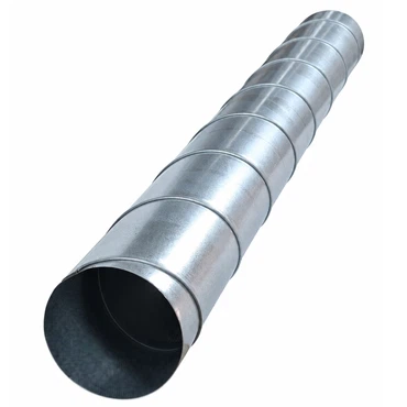 Wickelfalzrohr DN 100 – 1 m Lüftungsrohr aus verzinktem Stahl, 0,5 mm