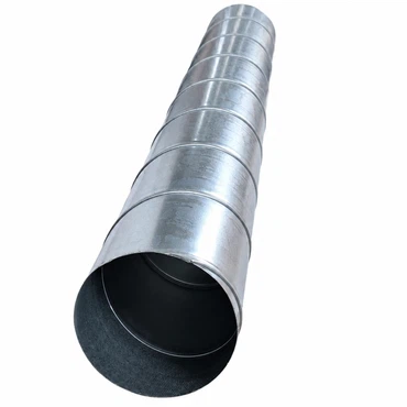 Wickelfalzrohr DN 125 – 1 m Lüftungsrohr aus verzinktem Stahl, 0,5 mm