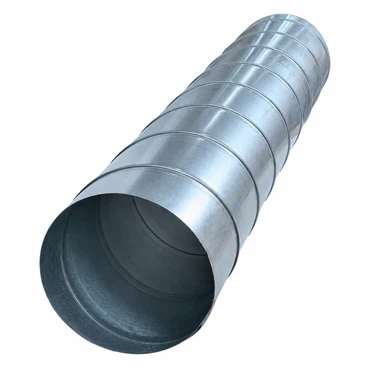 Wickelfalzrohr DN 160 – 1 m Lüftungsrohr aus verzinktem Stahl, 0,5 mm