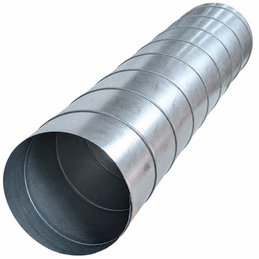 Wickelfalzrohr DN 200 – 1 m Lüftungsrohr aus verzinktem Stahl, 0,5 mm