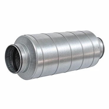 Rohrschalldämpfer DN 200 – Schalldämpfer für Zu- und Abluftleitungen, 600 mm