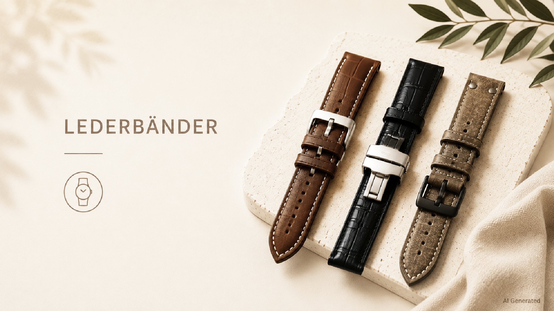Leder Uhrenarmband kaufen bei Minott