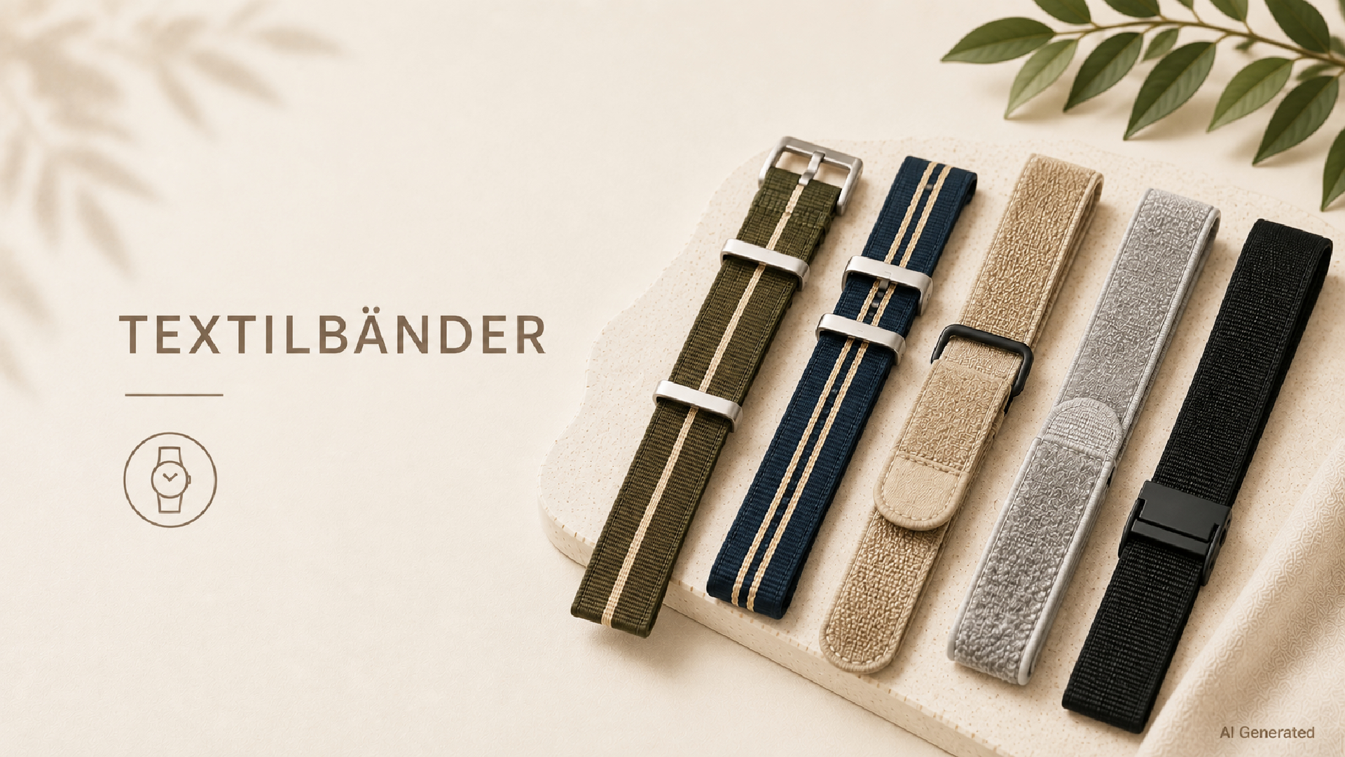 Textiluhrenarmbänder kaufen bei Minott