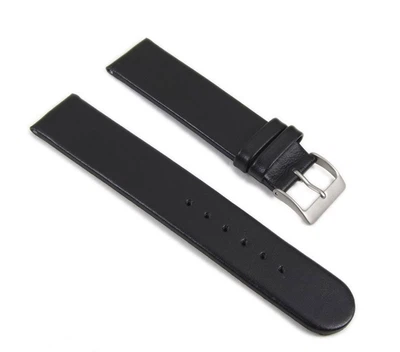 Eulit Ersatzband Uhrenarmband Leder Kalb schwarz 20mm