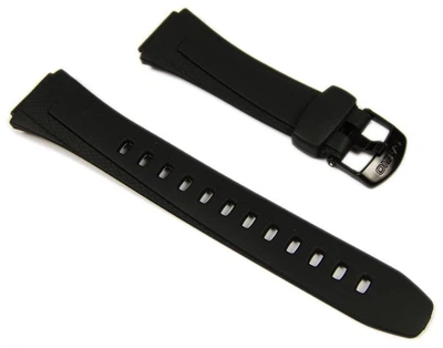 Casio Ersatzband Uhrenarmband Resin schwarz 18mm W-755