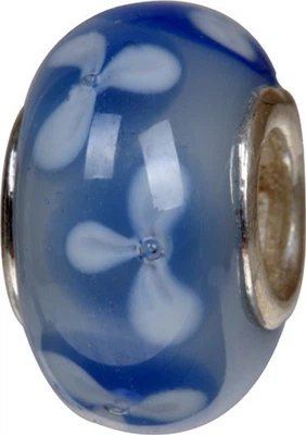 Charlot Borgen Marken Damen Bead Beads Drops Kristallglas Silberkern GPS-62Blau