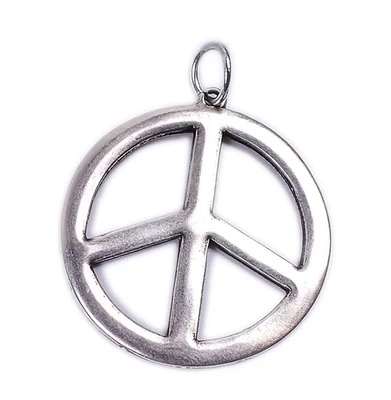 Minott Anhänger Peace Zeichen versilbert Ø ca. 34mm 14747