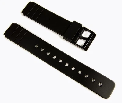 Casio Uhrenarmband 16mm | Resin schwarz | MQ-24 MQ-58 MQ-104 71604416