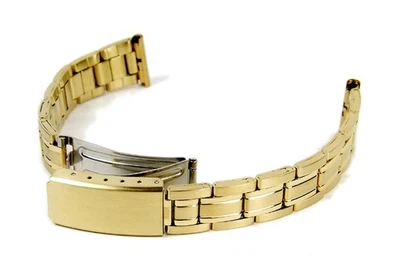 Minott Uhrenarmband Edelstahl IP Gelbgold glanz/matt 14mm ► 16mm 18298G