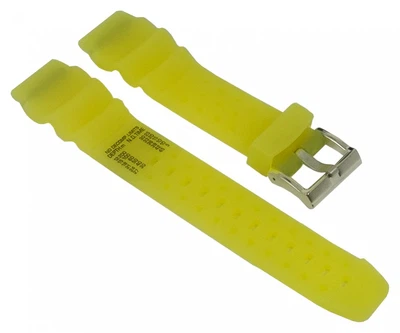 Festina Ersatzband Uhrenarmband Kautschuk Band Neon Gelb 20mm F6691 F6692 F6694