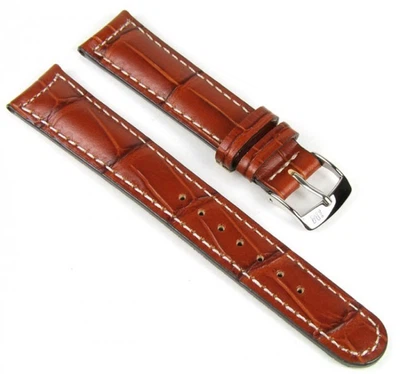 Morellato Guttuso Ersatzband Kalbsleder/Aligatorprägung braun 18mm