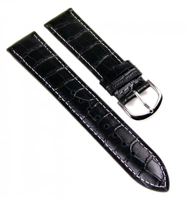 Casio Uhrenarmband Leder 20mm schwarz MTP-1302 MTP-1303