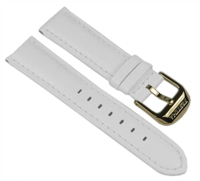 Festina Marken Ersatzband Uhrenarmband Leder 20mm Weiss für F16580/1 F16580