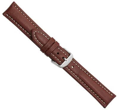 Bio-Leder Ersatzband Uhrenarmband Kalbsleder Braun 20542S