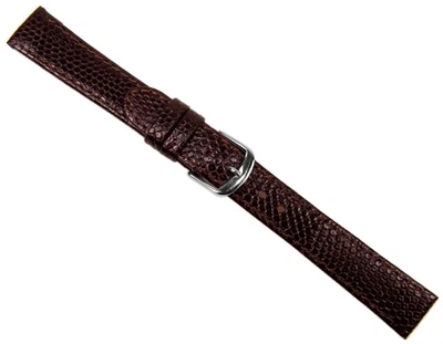 Eidechsenprägung Ersatzband Uhrenarmband Kalbsleder Braun 20546S