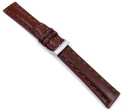 Modena Ersatzband Uhrenarmband Hochwertiges Kalbsleder Dunkelbraun